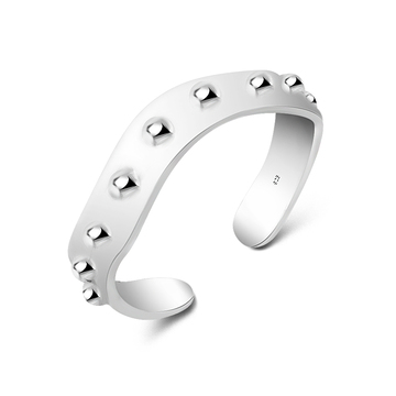 Toe Ring Wave with Dots TR-123